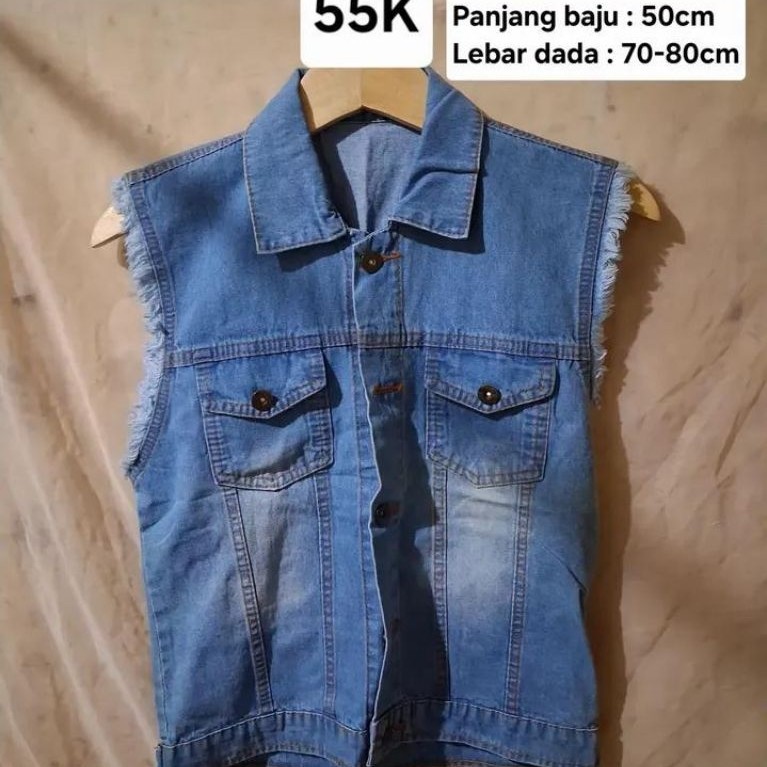 Preloved Vest Denim All size Unisex