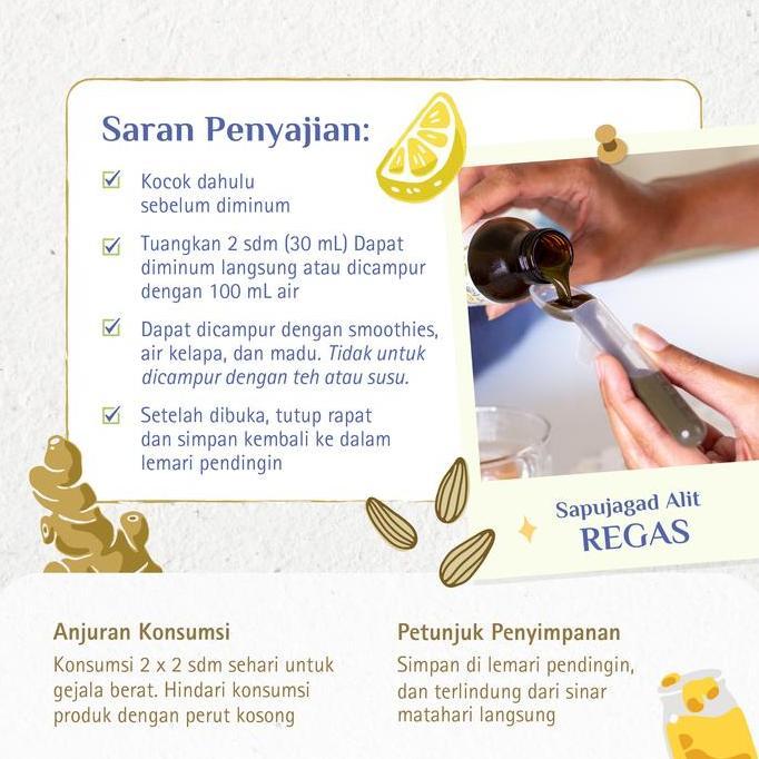 Beautyhealth- Bundle Sudha Regas & Regas Alit 200Ml [Gratis Sari Jahe Merah]