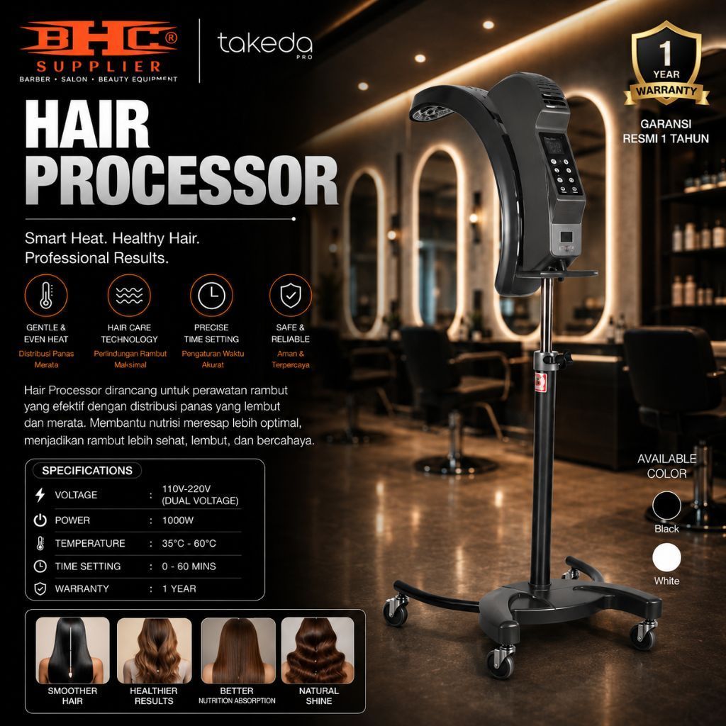Takeda Pro Hair Processor Salon Profesional Hair Treatment Machine Hair Steamer Processor Smart Heat