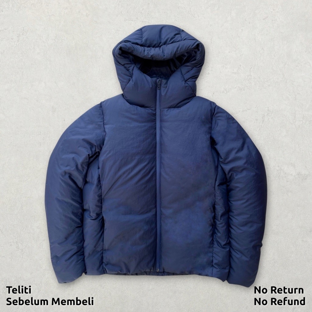 Jaket Parka Seamless Down Uniqlo Navy