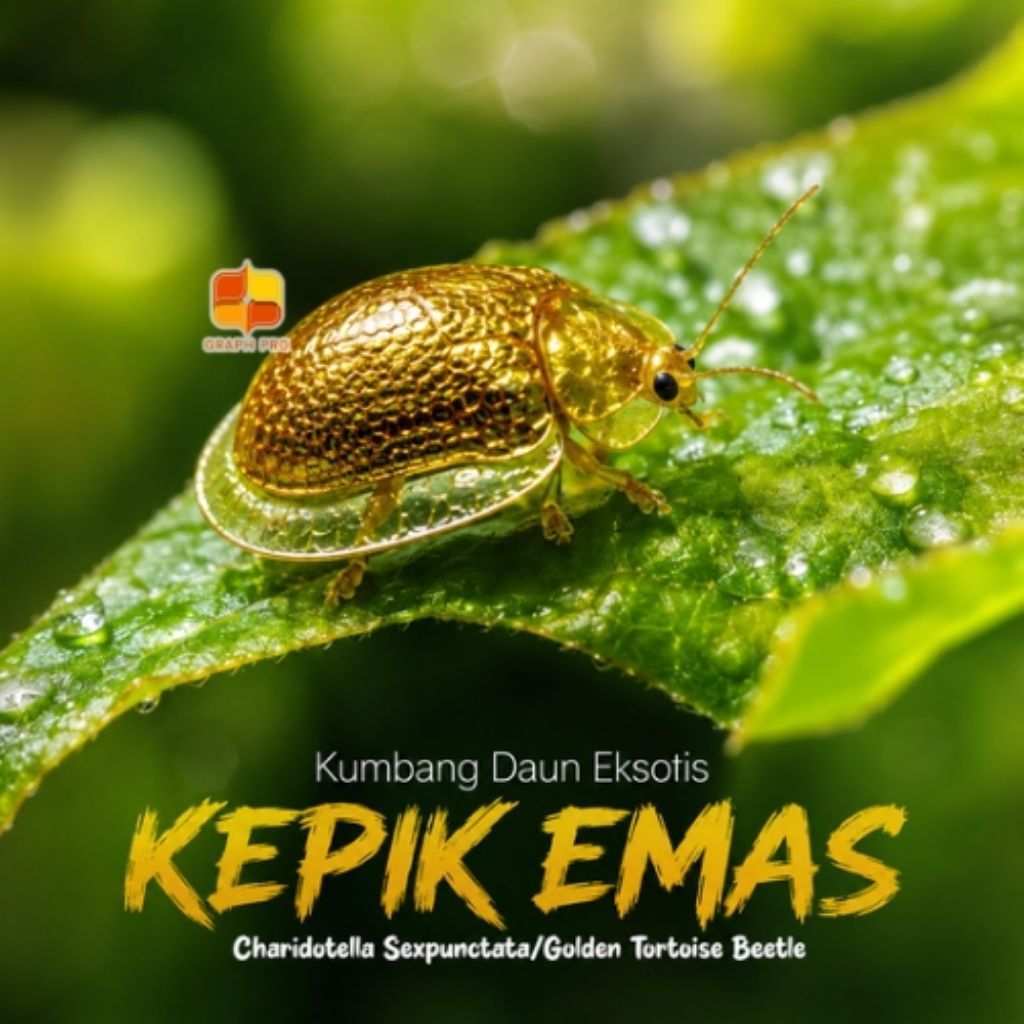 Kumbang Daun Kepik Emas Eksotis (Golden Tortois Bettle)
