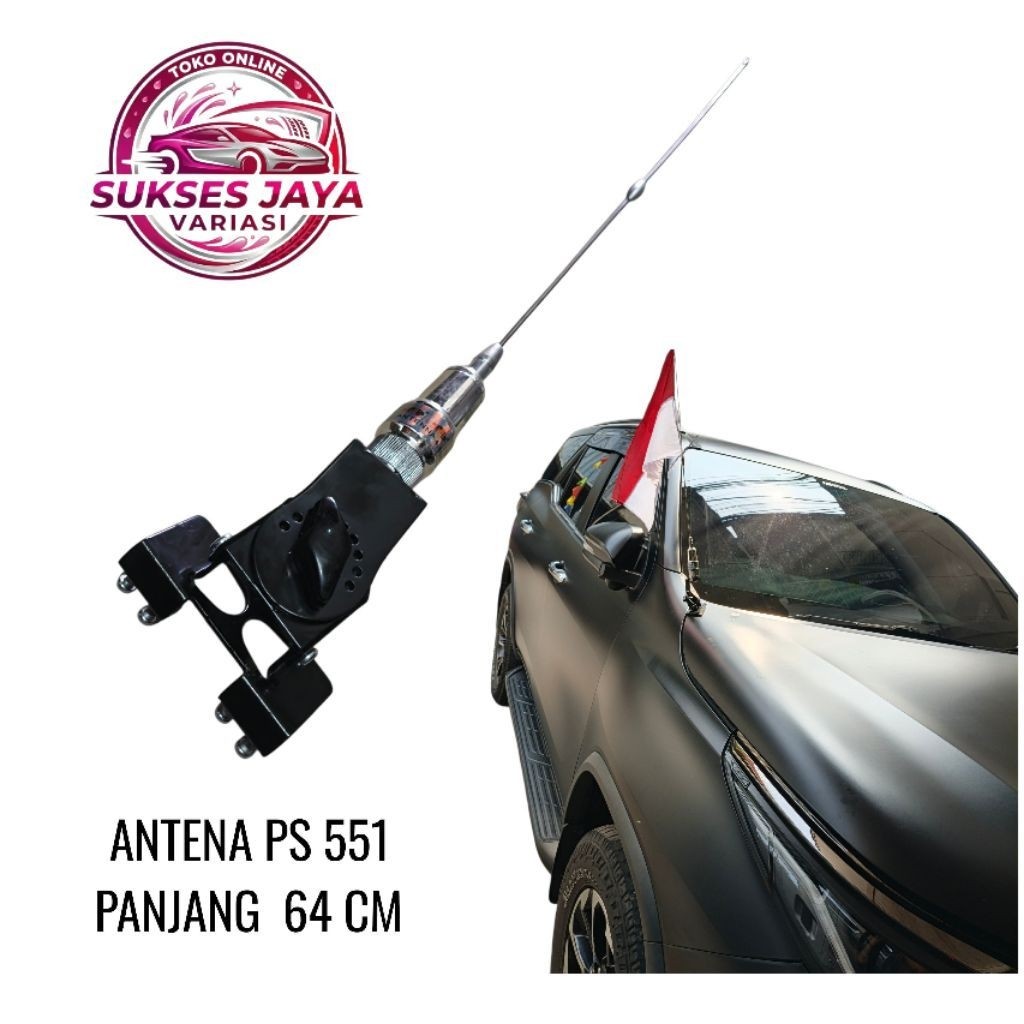 ANTENA MOBIL MODEL JEPIT / ANTENA TIANG BENDERA MOBIL MODEL JEPIT UNIVERSAL