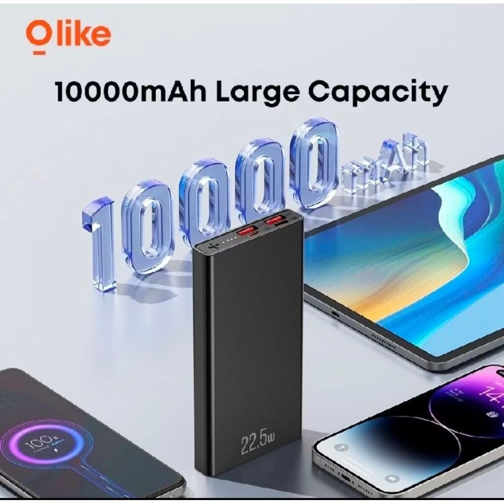 power Bank VC 10000MAH Model DX 251 Capacity 10000MAH Type C Input DC 5V 3A 9V 2 2A 12V 66A PD 20W M