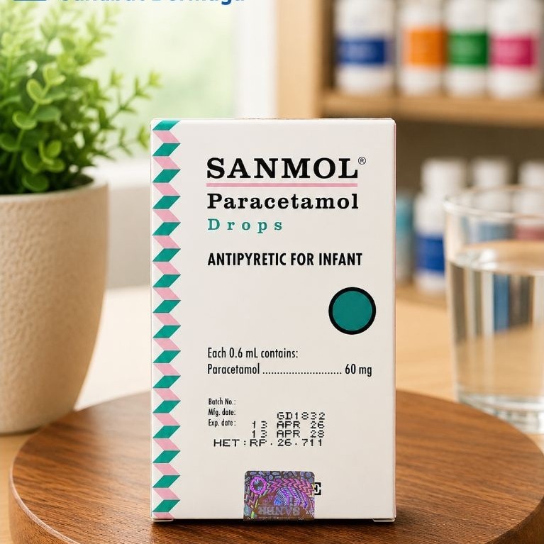 Sanmol Drops Sirup 15ml Untuk Bayi Demam