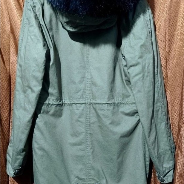 jacket parka bulu rakun fur raccoon coat coat winter fur real army coat bulu asli long coat bulu rak