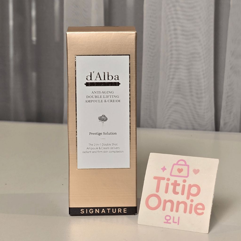 [ORIGINAL 100%] d'Alba Signature Anti-Aging Double Lifting Ampoule & Cream High End | 50g | Serum Kr