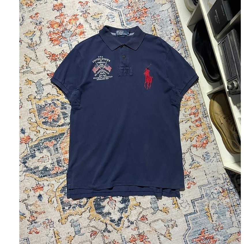 Polo Shirt Polo By Ralph Lauren Big Pony Country USA Chief Keef United States