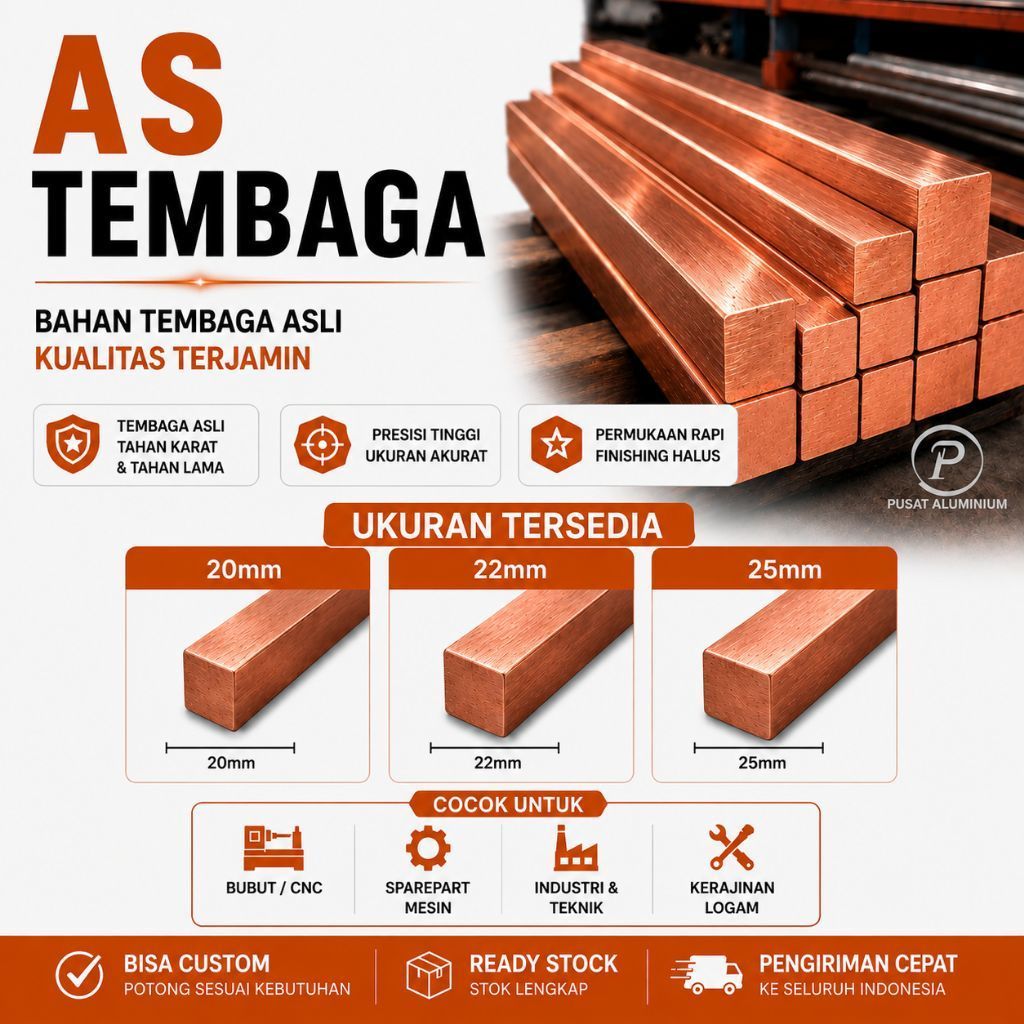 As tembaga kotak 20mm 22mm 25mm | As kotak tembaga | As tembaga segi empat