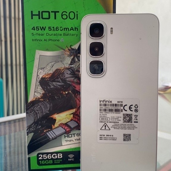 INFINIX HOT 60i 8/256 (handphone second 325/15286)