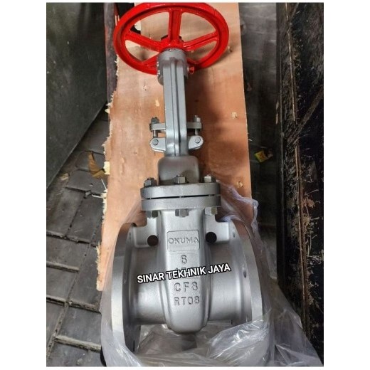 gate valve 8" (DN 200) ss304 jis 10k OKUMA