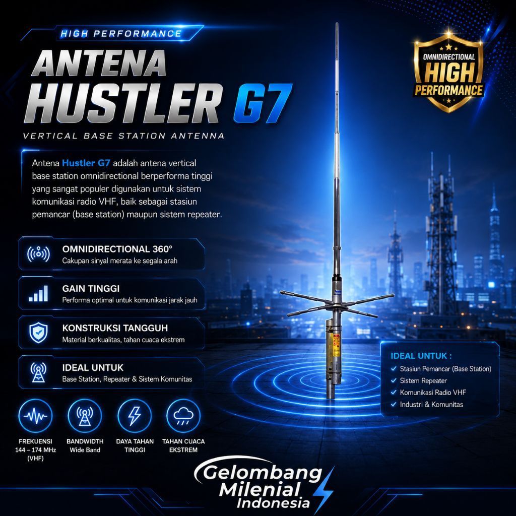 ANTENA HUSTLER G7 VHF -50