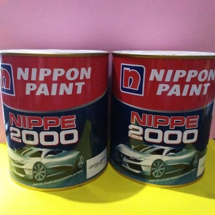 cat NIPPE 2000,CAT warna EMAS duco (COPPER BRASS) mebel,pagar ,mobil, kayu , besi warna  1 klg 1 lit