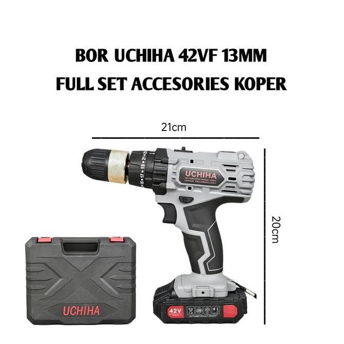 Mesin bor 13mm uchiha type 44vf cordless impact drill beton makita