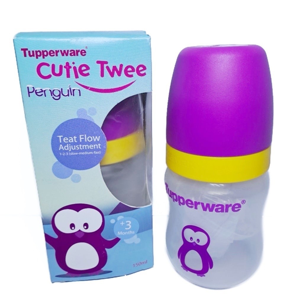 CUTIE TWEE PENGUIN 150ML TUPPERWARE / Dot Susu Bayi