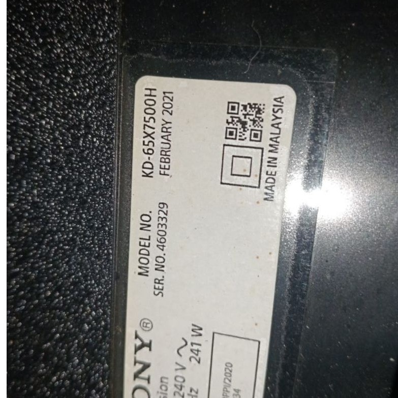MB TV LED SONY KD 65X7500H