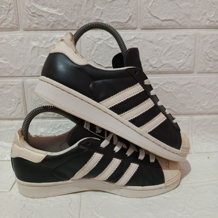 Sepatu Sneakers 4dd4s Superstar Nigo Bearfoot black white size - 36