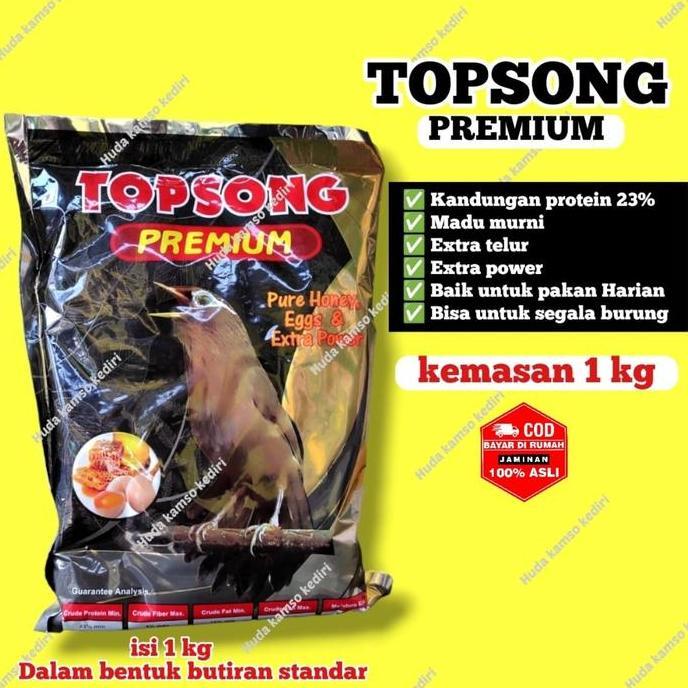 TOPSONG + TOPSONG PREMIUM + TOPSONG 1 KG  + TOPSONG PREMIUM 1 KG + PAKAN BURUNG BERKICAU + PAKAN MUR