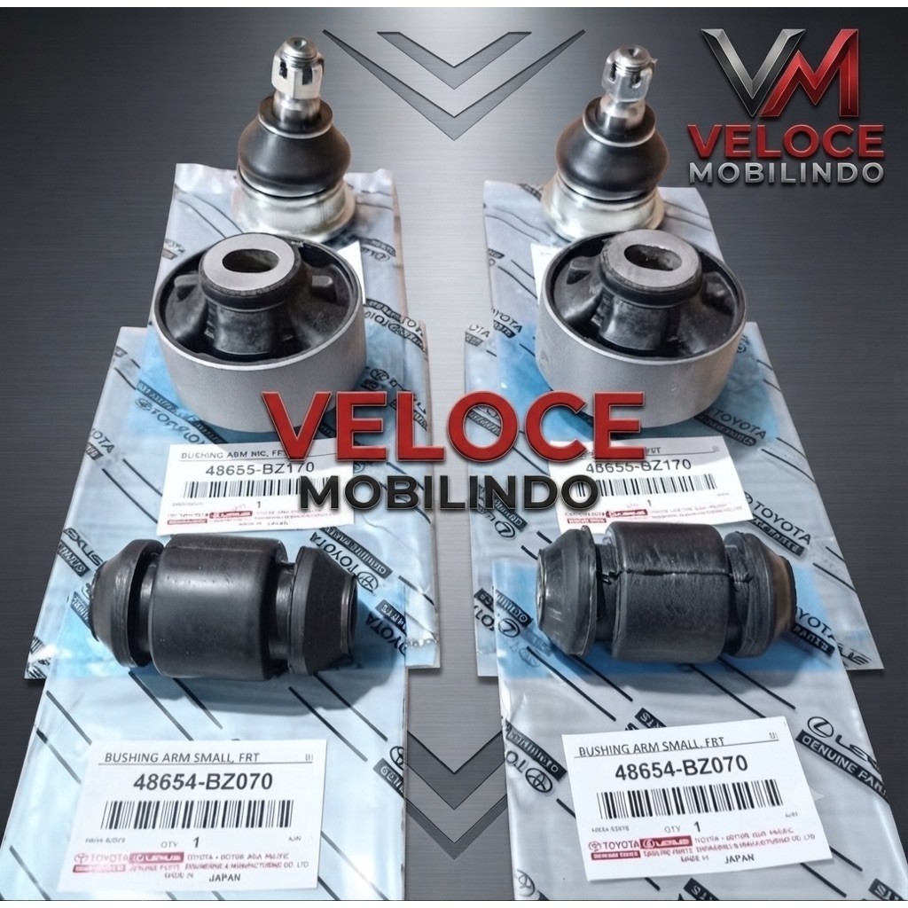 Bushing Arm Depan Besar + Kecil + Ball Joint Grand Veloz, Grand Avanza / Xenia 2016-2021
