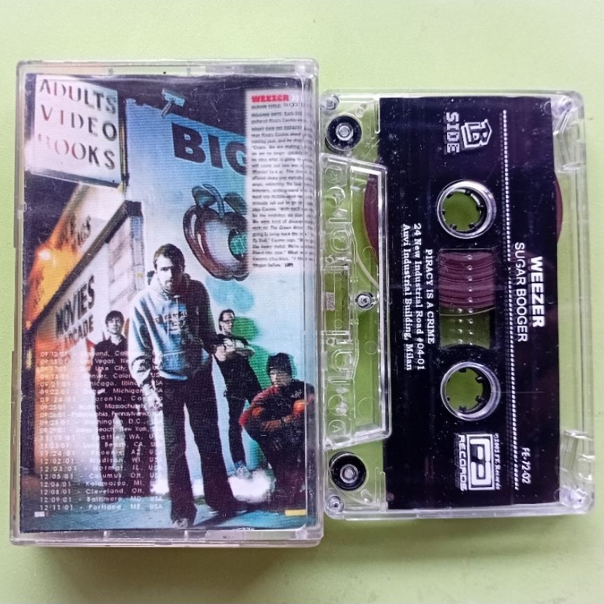 Kaset pita: weezer - sugar booger.