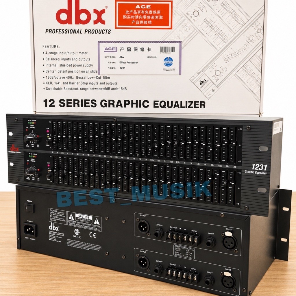 EQUALIZER DBX 1231 EQUALISER DBX1231 GRADE A ( BISA COD )