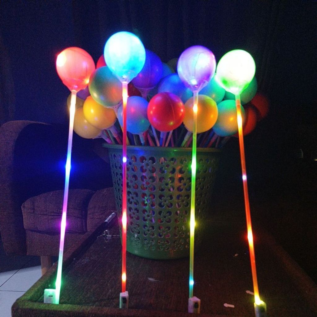 (led) mainan anak stik LED bentuk lolipop
