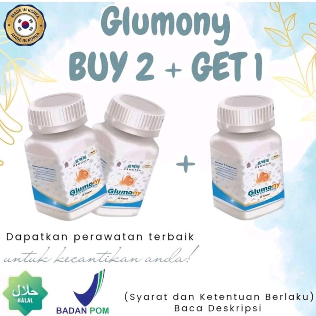 TERLARIS ISI 3] GLUMONY PEMUTIH BADAN KOREA AMPUH | GLUMONY ORIGINAL GLUTATHIONE