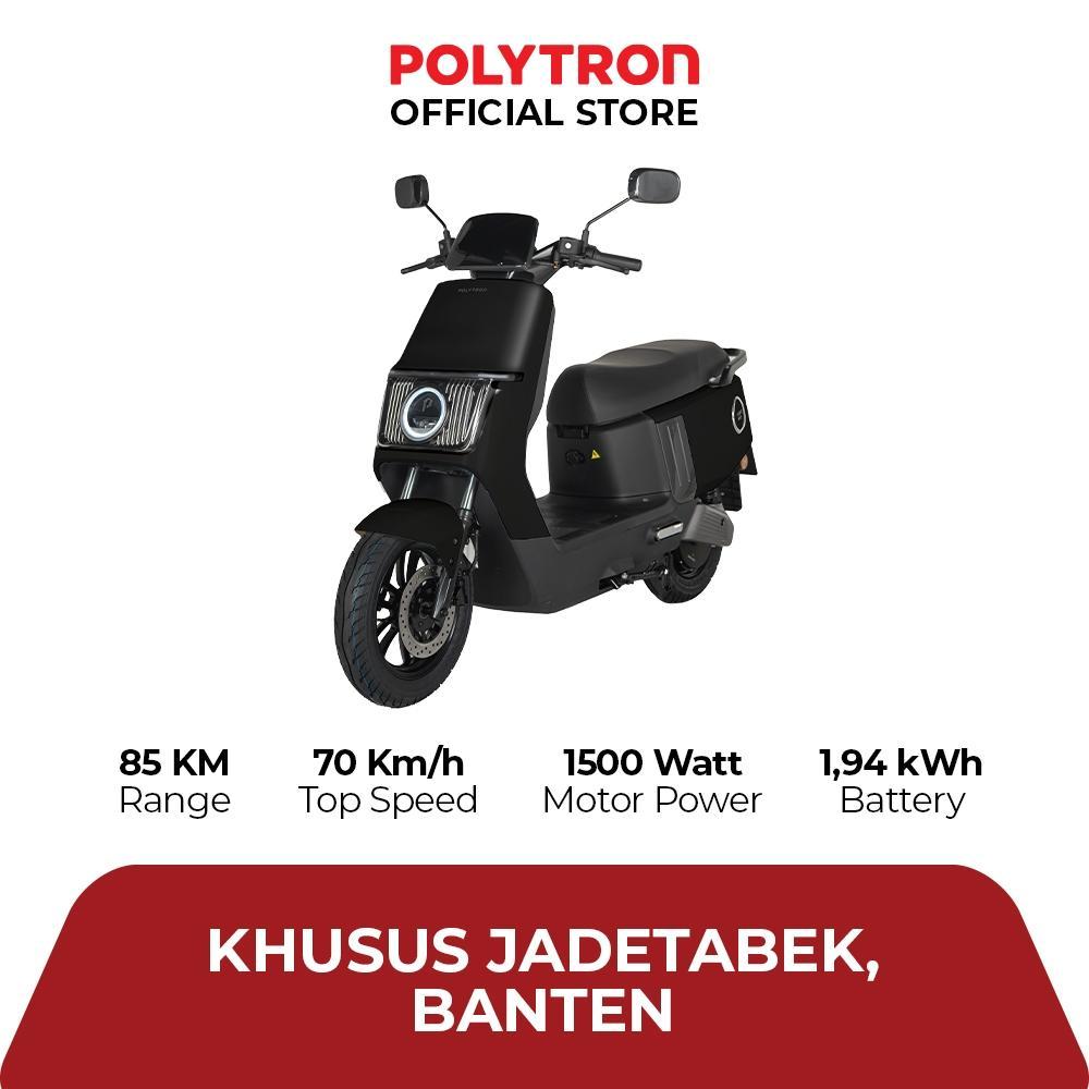 Subsidi Polytron Fox 200 Electric Sepeda Motor Listrik - Velora Black - Flash Sale