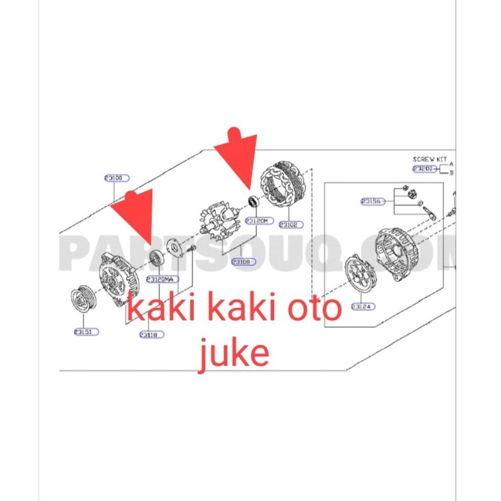 Bearing set alternator lahar dinamo cas dinamo ampere bearing bering alternator juke evalia