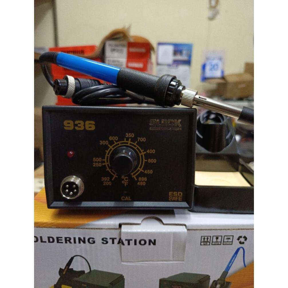 Solder Station Quick 936A/Solder Listrik 60W/Soldering Kit Quick 936