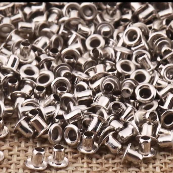 Mata Ayam Eyelet Mini 1.5Mm Nikel Single (Tanpa Ring Belakang)