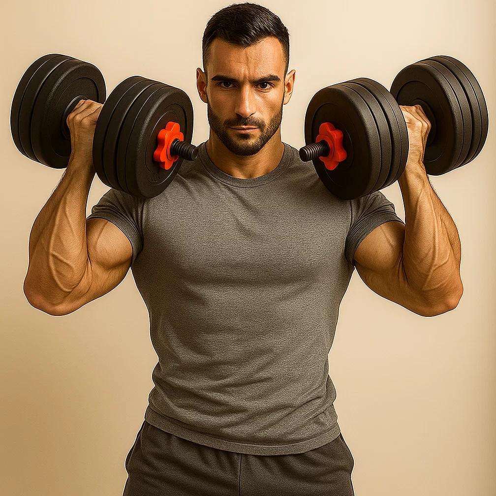 Dumbell Set 20 Kg / Barbel Set 20Kg Angkat Beban