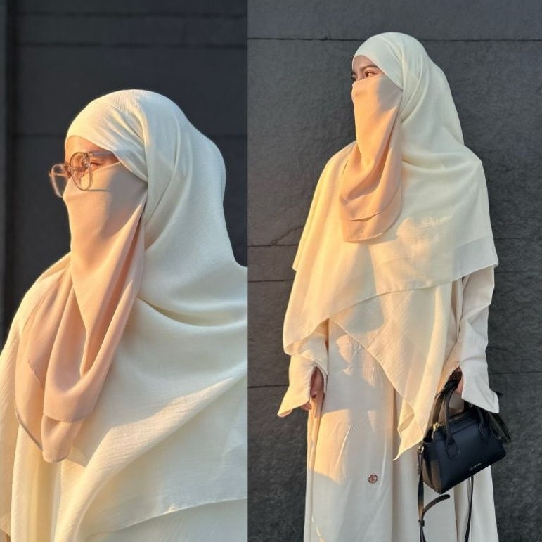 Hijab Segi Empat French Square Bahan SoftFlow Khiban