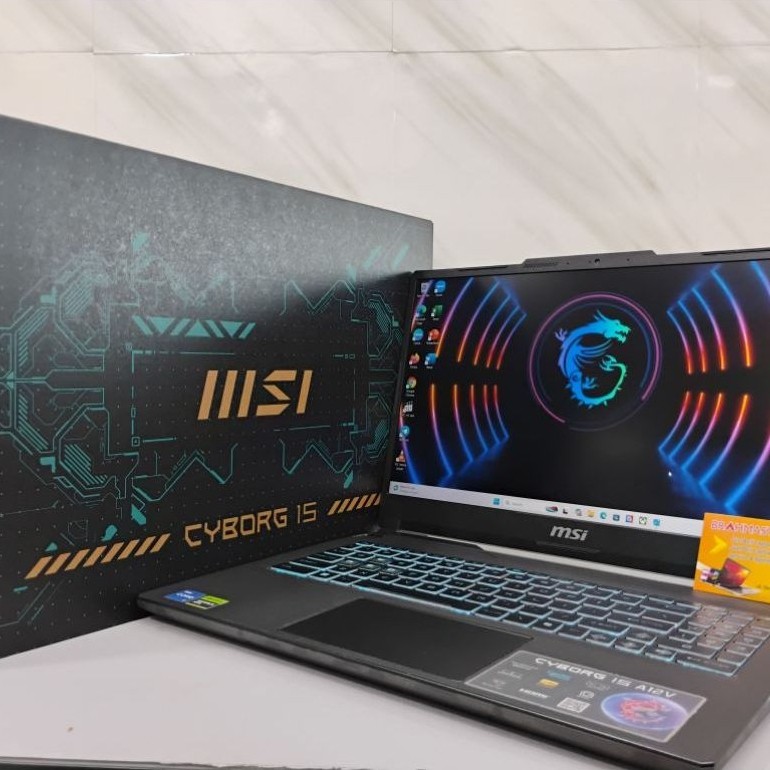LAPTOP MSI CYBORG 15 A12VF SECOND SIAP PAKAI