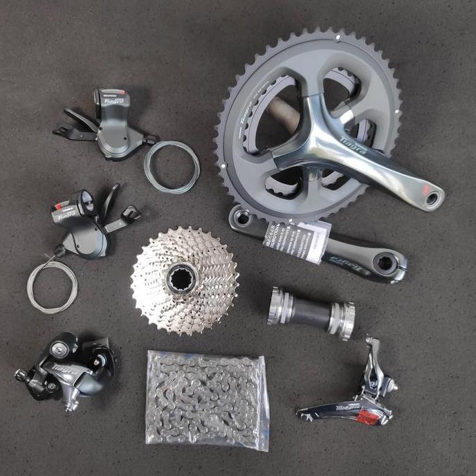 Promo LOOSEPACK NEW ORIGINAL Groupset Flatbar SHIMANO TIAGRA 4700 2x10speed Groupset 4700 Flatbar Gr