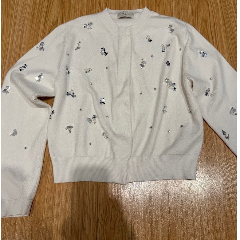 DUMA Izora cardigan in white
