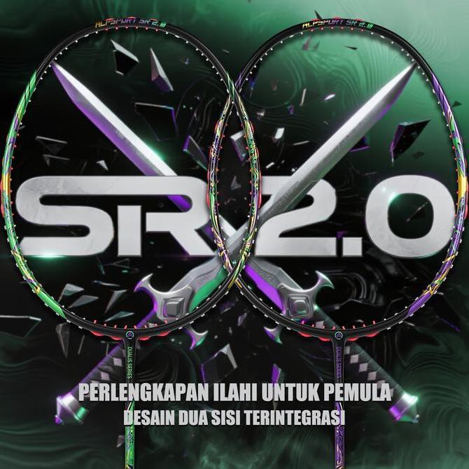 HILDA_SELLER61 - ALP SR2.0 BADMINTON RACKET FULL T1000 CARBON, 3D, 9U G5 (54G2), 325MM, MAX 30 LBS. 