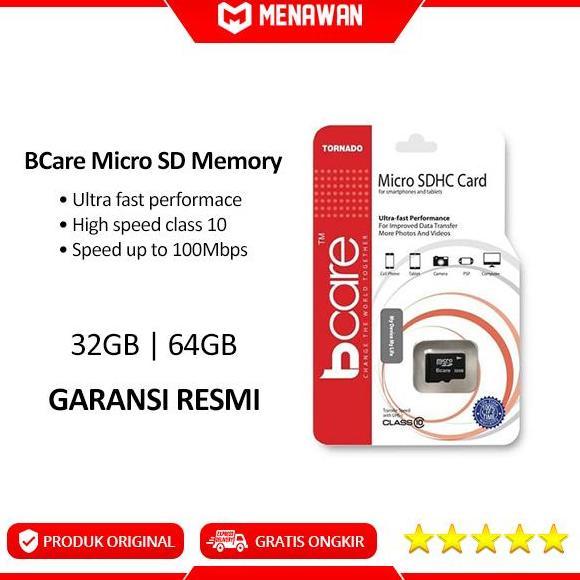 Mmc- Bcare Micro Sd Memory Card Microsd 32Gb/64Gb Ultra Hh Speed Class 10