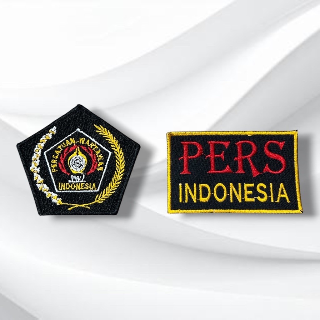 Bordir / Logo / Patch PWI, PERS persatuan wartawan indonesia.