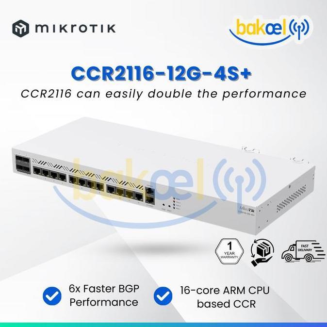 Mikrotik CCR2116-12G-4S+ CCR2116 12G 4S Plus CCR 2116 12G 4S+
