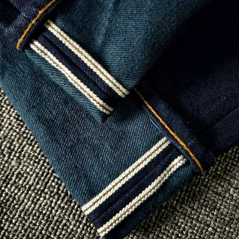 WARPWEFT COMPANY "HONJO" 16 OZ UNSANFORIZED GREEN WEFT