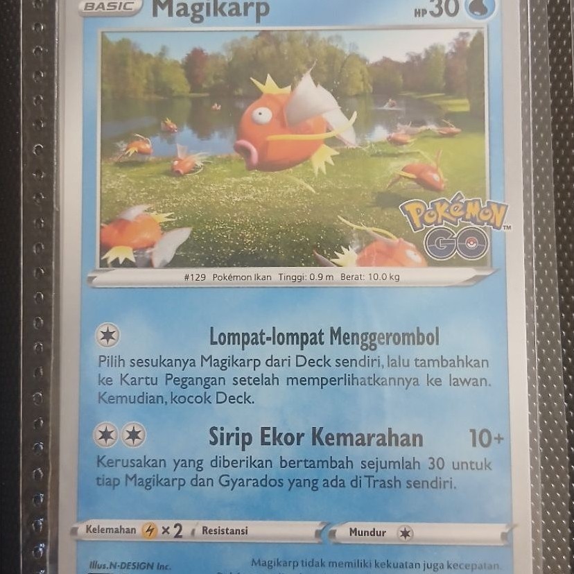 Kartu Pokemon Magikarp Pokemon Go