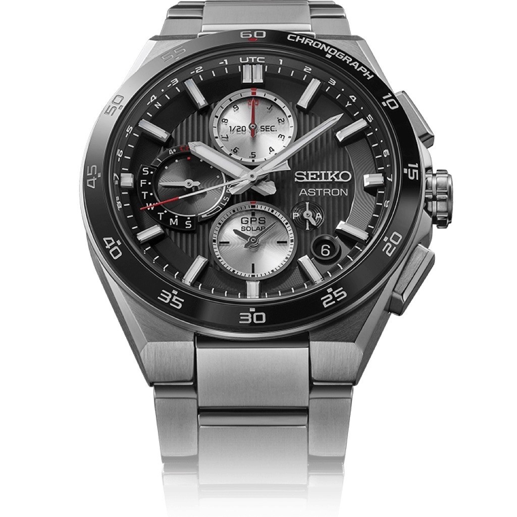 Ready  Jam Tangan Pria Terlaris Seiko Astron Gps Solar Time Chronograph Strap Stainless Limited Edit
