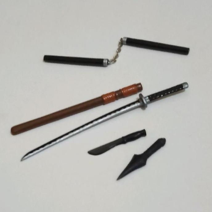 PAKET WEAPON NINJA MAINAN FIGURE SKALA 1/12 SHF FIGMA CFBAND