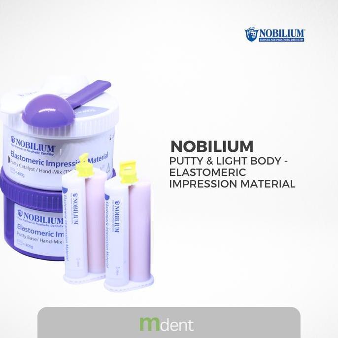 Dental Putty + Light body set - Nobilium Set / bahan cetak gigi / dental impression material -  Nobi