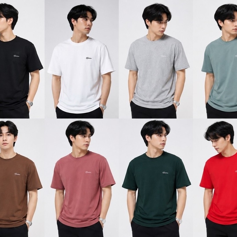 kaos polos bordir gionino original