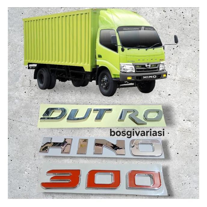 Emblem dutro hino 300 timbul chrome / emblem Hino 300 dutro chrome / dutro / emblem hino dutro