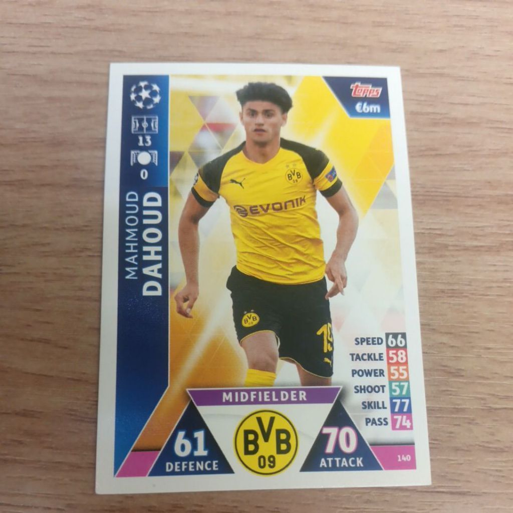 kartu bola match Attax ucl 2018/2019 Borussia Dortmund