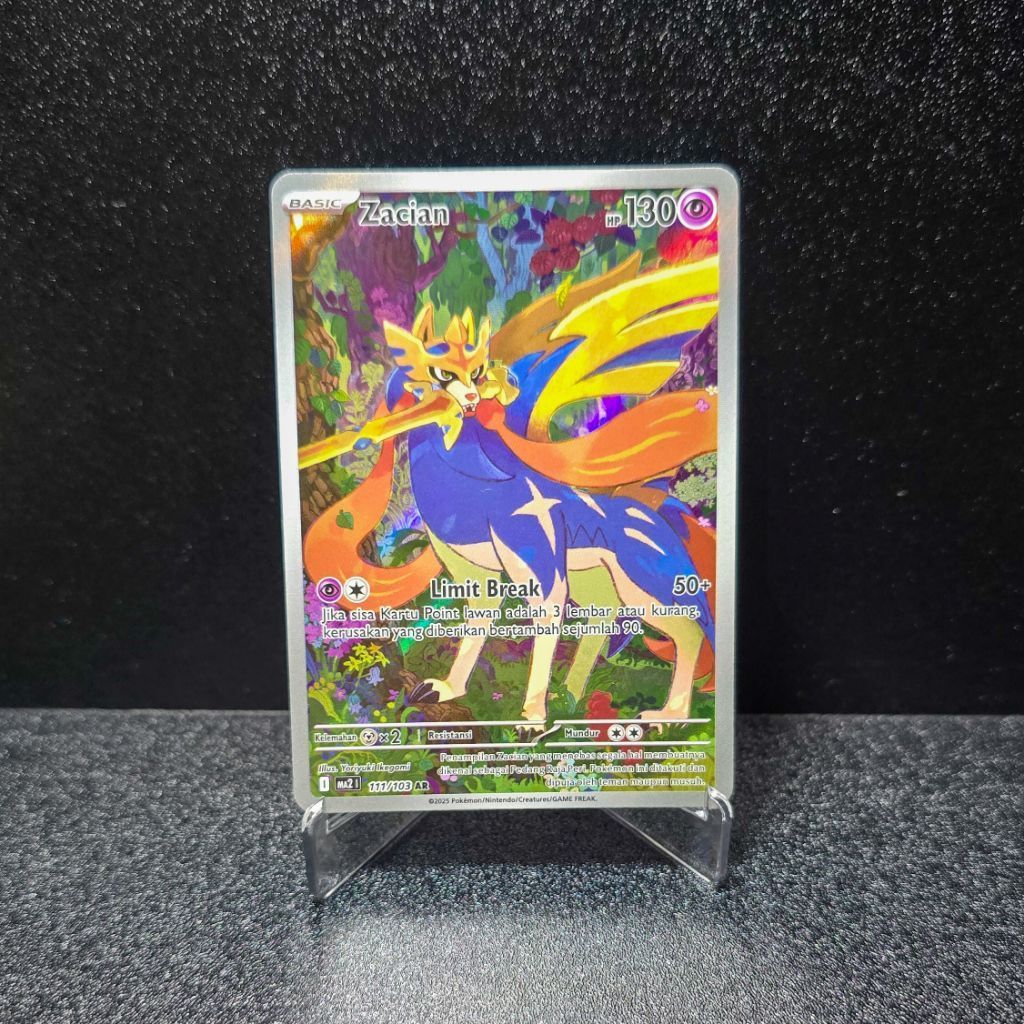 Zacian 111/103 AR Pokemon Kobara Biru