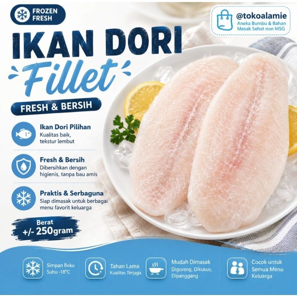 IKAN DORI FROZEN FRESH FILLET DORI FILLET IKAN