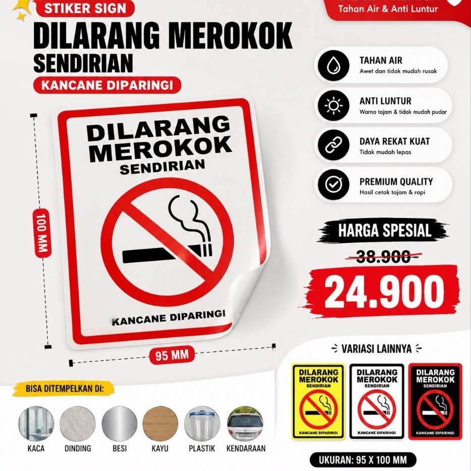 STIKER UNIK LUCU KATA KATA | STIKER LUCU | POSTER HIASAN DINDING